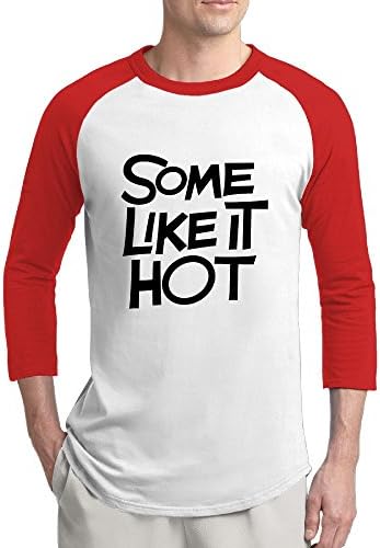 Nacustom Men's Some Like It Hot Baseball Long Sleeve T-Shirt S Red