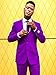 Opposuits Purple Prince Solid Purple Suit For Men Coming With Pants, Jacket and Tie, Purple Prince, US36