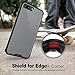 Oneplus 5 Case[Black],JGOO Glazed Clarity Case Ultra Slim Hard Acrylic Back & Flexible TPU Rubber Soft Gel Hybrid Bumper,Minimalist Shockproof Protective Shell Cover for Oneplus 5