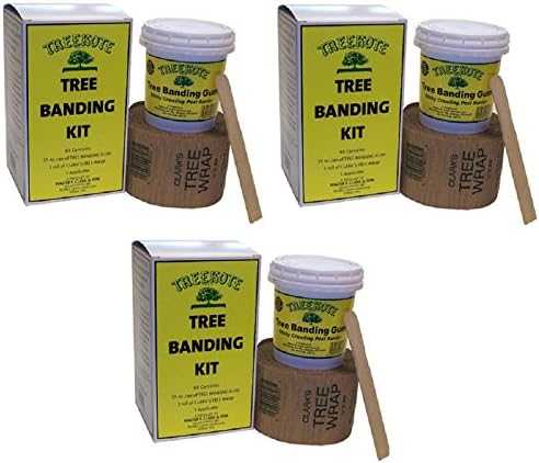 Treekote 300726 15 oz Tree Banding Sticky Gum Insect / Pest Barrier Kits - Quantity 3