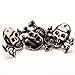 Surepromise Punk Skull Prong Head Bone Rivets Ghost Studs Leather DIY Craft Decorations ( 50 Pack, 1.25 ×1.7 × 0.63 cm, Silver)