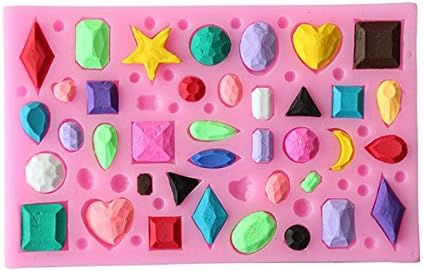 Mini Gem Diamond Shape Fondant Mold Silicone Cake Candy Chocolate Mold Cake Decorating Tool