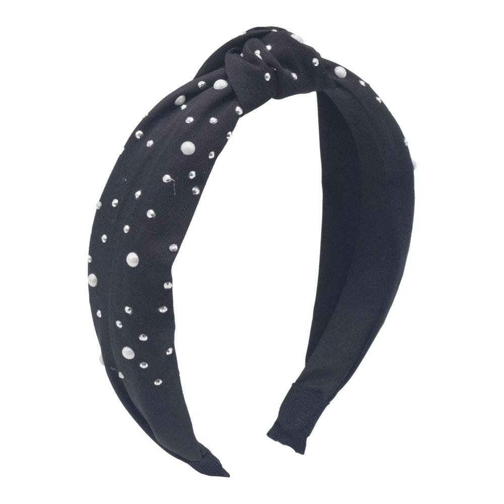 MHDGG Bandana Headband for Women, Rhinestone Knot Headband