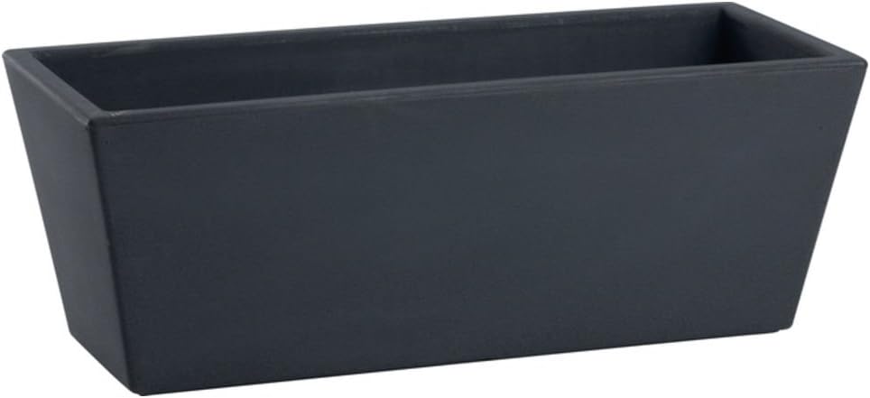 Nicoli R4540P Evolution Matt Rotational Moulding Mysia Balcony Vase, Anthracite, 40 cm