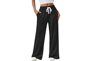 AUTOMET Lounge Pants Women Wide Leg Casual Sweatpants Baggy Workout Sweat Pajamas Pants Fall Fashion Outfits with Pockets