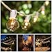 Hometown Evolution, Inc. 100 Foot White String Lights - G40 Clear Globe Bulbs (White Wire) - Outdoor Indoor String Lights for Wedding, Cafe, Bistro, Market, Bedroom and Tent Lighting