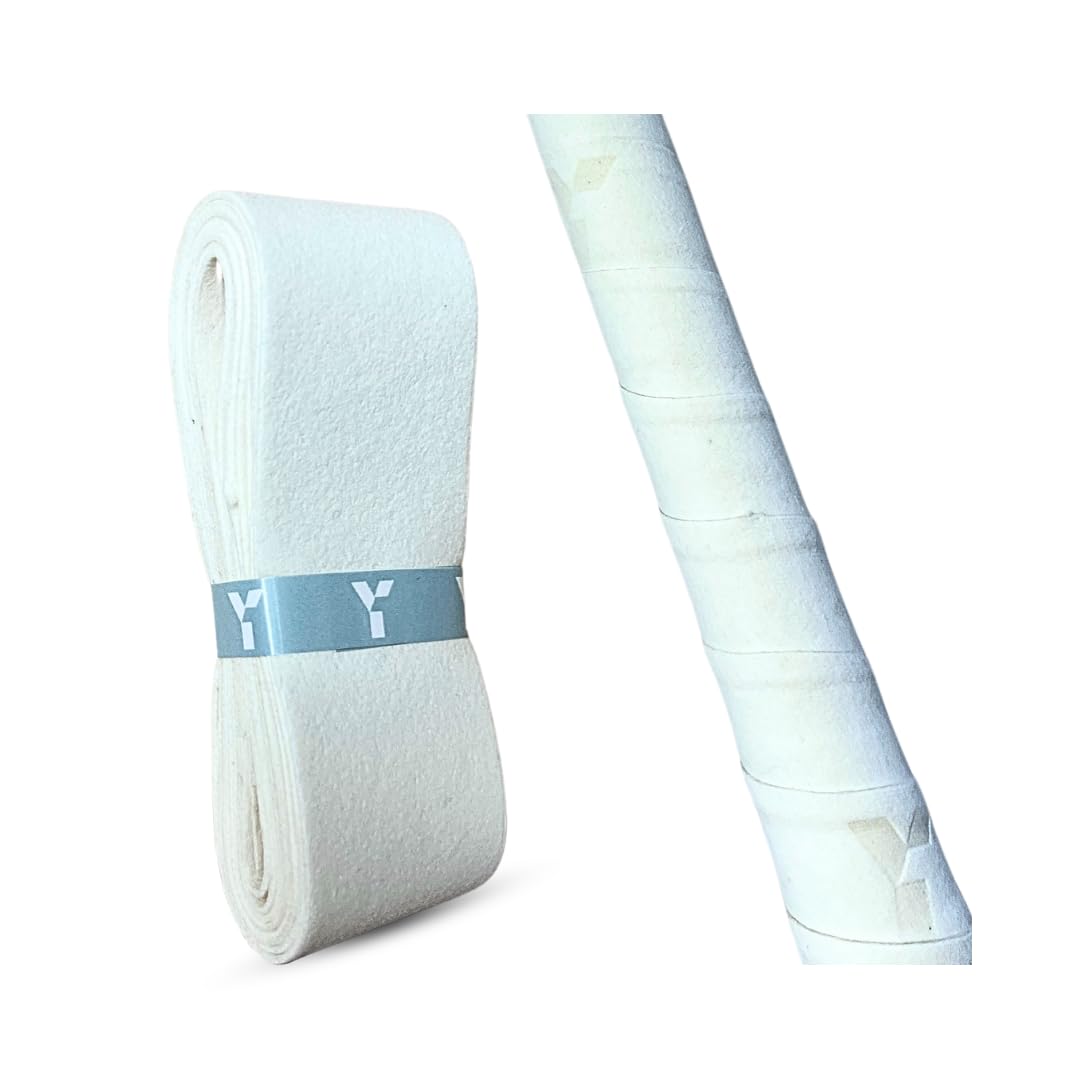 Y Y1 Hockey, Chamois Hockey Stick Grip White, Super Soft Chamois Leather Cloth, Comfortable Grip Hockey Stick Tape in Wet Conditions, Double-Sided, Great Value
