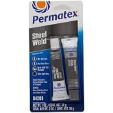 Permatex 84209 PermaPoxy 4 Minute Multi-Metal Epoxy, Two 1 oz. Tubes , Grey