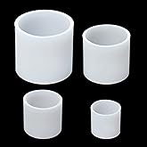 4 Pcs Cylinder Candle Molds for Candle Making, Silicone Candle Molds | Pillar Casting Silicone Molds for Aromatherapy, Resin Casting, Soap, Flower Specimen, Insect Specimen, Clay Craft