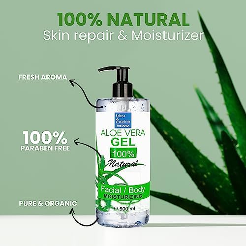 Gel Aloe Vera, Puro, 100% Natural, Cultivo Ecologico, Cosmética Casera, Cuidado Cabello y Piel, Vegano, Cruelty-Free, 1000 ml con dispensador