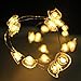 MUMENG String Lights Warm White 20 LEDs Lovely Cat Decoration Lighting Battery Power Fairy Light Easy Installment for Indoor Outdoor Wedding Festoon Party