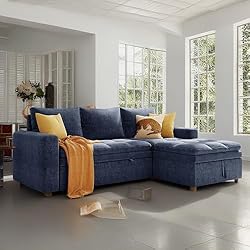 AYOUZ 89" L-Shape Convertible Sleeper Sectional