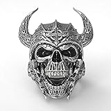 eejart 316L Stainless Steel Skull Ring Knights Templar Helmet Warrior Ring, The Premium Fashion Forward Band Ring for Man