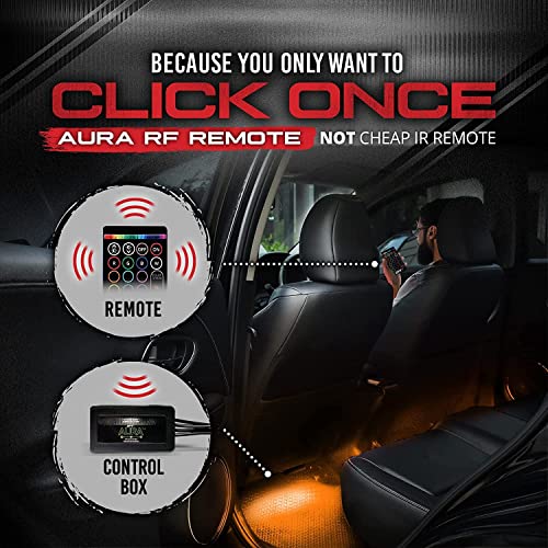 OPT7 Aura Interior Car Lights LED Strip Kit16+ SmartColor, Soundsync