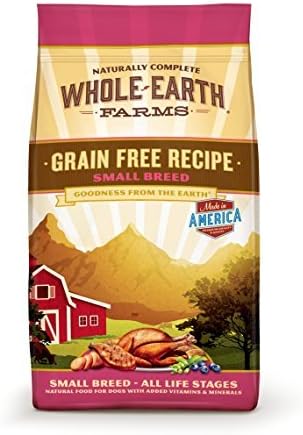 Whole Earth Farms Small Breed Grain Free Recipe Pet Food, 4-Pound by Whole Earth Farms