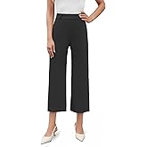 Agenlulu 2025 Summer Women's Stretchy Wide Leg Dress Pants High Waisted Capri/Ankle UPF50+ Cooling Cropped Casual Slacks
