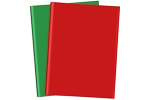 Morcheiong 70 Sheets Christmas Tissue Paper Multicolor Art Gift Wrapping Paper Bulk Gift Wrapping for Christmas Holiday Crafts Decor Party Festival-Red, Green(20 x 14.5 inches /50 x 37cm)