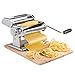 VonShef Pasta Maker, 3 in 1 Pasta Machine Stainless Steel, Pasta Roller with 3 Cut Press Blade Settings, Table Top Clamp and Pasta Measuring Tool for Homemade Spaghetti, Fettuccini