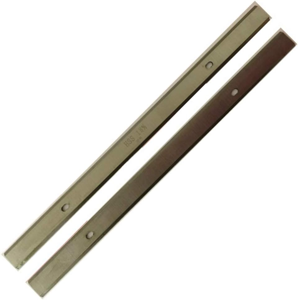 for Elu EPT1901 Planer Blades Slotted HSS Thicknesser Knives 1 Pair, Silber