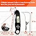 Instant Read Meat Thermometer DotStone Digital Thermometer Built-in Magnet with Backlight Temperature Alarm Function Contains 3.9FT External Probe for Kitchen Outdoor Cooking Grill BBQ Oven