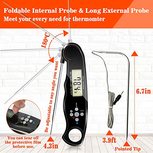 3 Thermometer+DotStone+Backlight+Temperature+Function