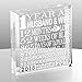 KATE POSH First, 1 Year as Husband and Wife Paperweight and Keepsake - Includes 2021 (Marriage Year) and 2022 (1st Anniversary Year) - 1st for Couples