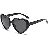 FADXIN Polarized Heart Shaped Sunglasses Oversized Vintage Fashion Love Eyeglasses Party Shopping Favors