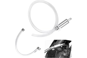 CXCCOI Brake Bleeder Hose,One Men Motorcycle Brake Bleeder Kit for Maintenance & Replacement of Brakes Fluid,Essential Clutch Bleeders Kit with Brakes Bleeders One Way Valve & Clamp
