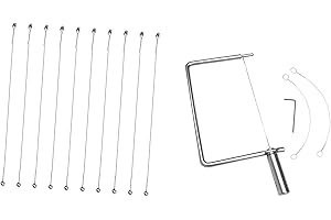 Baoblaze Stainless Steel Cheese Slicer Multifunctional with 10pcs Cheese Slicing Wire