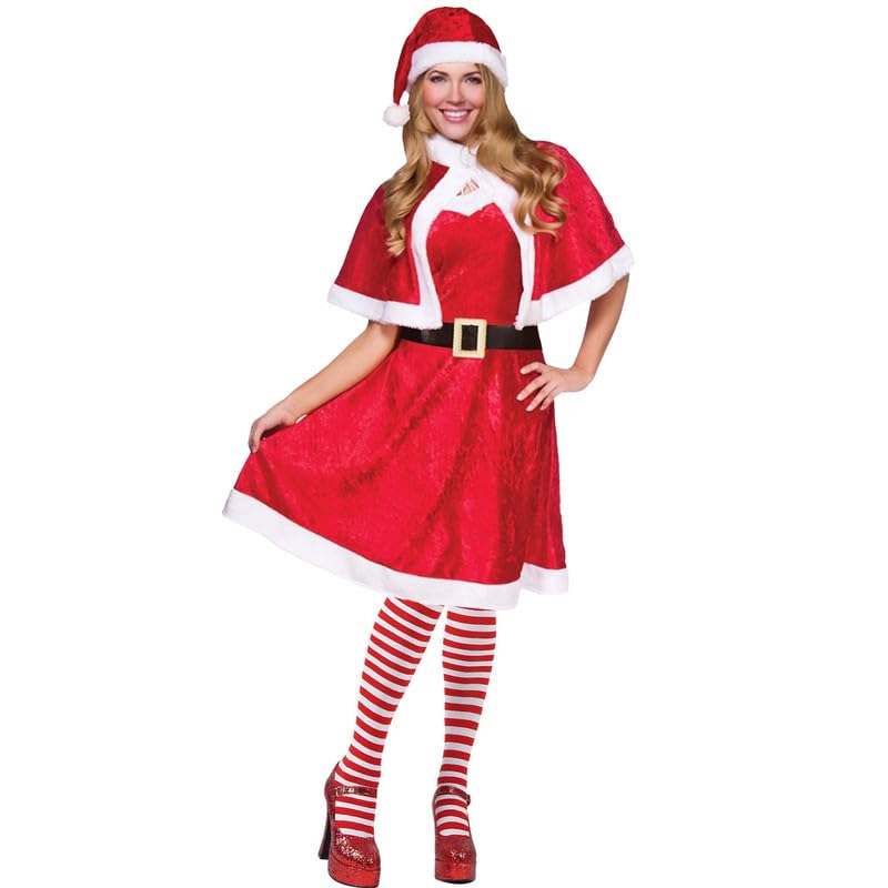 My Illusions Miss Santa Womens Santa Claus Christmas Fancy Dress Ladies Costume Festive Adults Outfit (UK 16-20)