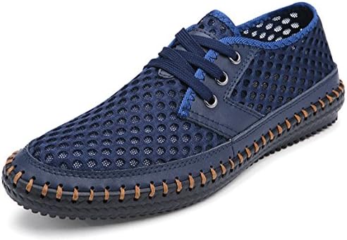 Forucreate Men's Summer Breathable Mesh Casual Walking Shoes Driving Loafers