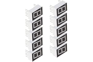 Othmro 10pcs Common Anode LED Display Digital Tube 1 Bit 7 Segment Black 10Pin with a Good Uniform Light Output