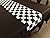 Zen Creative Designs Black 2 Inch Checkerboard Print Cotton Table Runner Perfect Decor for Holiday Parties or NASCAR Themed Events