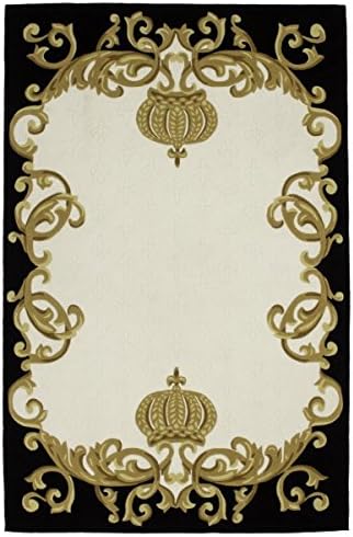 Harald Gloockler Designer Teppich 120 X 170 Cm Schwarz Gold Creme