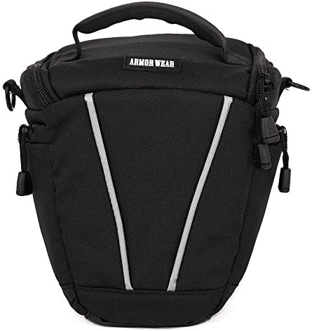 Camera Bag Case DSLR SLR Shoulder Messenger Bag,Armor Wear Nylon Zipper Compact Camera Shoulder Bag for SLR/DSLR Camera Coolpix, Powershot, Mirrorless, Compact Cameras Lens and Accessories