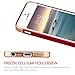 iPhone 5S case, iPhone SE Case, Vansin 3 In 1 Ultra Thin and Slim Hard Case Coated Non Slip Matte Surface with Electroplate Frame for Apple iPhone 5, iPhone 5S, iPhone SE -- Red & Gold