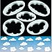 Fashionclubs 5Pcs Christmas Fluffy Cloud Fondant Sugar Cookie Biscuit Cake Cutter Mold