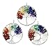 Wholesale 3 PCS Assorted Tree of Life Crystal Pendants 7 Chakra Jewelry for Women