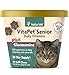 NaturVet VitaPet Senior Daily Vitamins for Cats Plus Glucosamine, Specifically Formulated to Provide Essential Minerals, 90 g, 60 Count