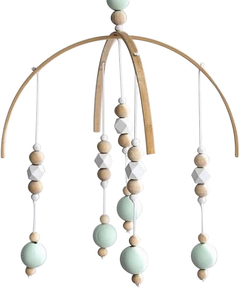 CC Shop Nursery Mobile Crib Bed Bell Baby Bedroom Ceiling Wooden Beads Wind Chime Hanging Ornament (#11)