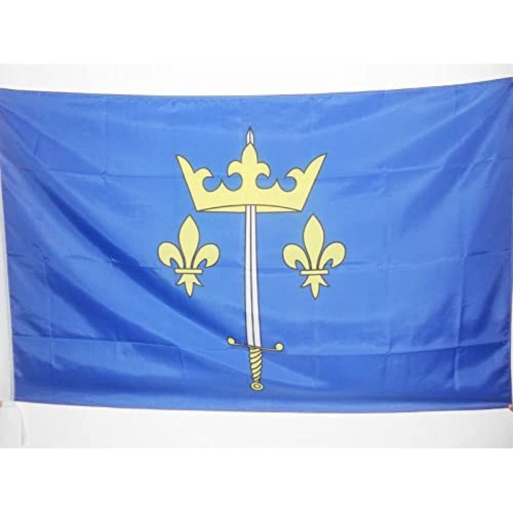 AZ FLAG - Joan of Arc Flag - 2x3 Ft - Jeanne d'Arc Banner with Sleeve - 100% Polyester - Fade Resistant - Vivid Colors - 2' x 3' Feet - 90x60 Cm
