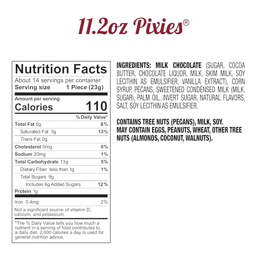 FANNIE MAY, MILK CHOCOLATE CANDY, PIXIES, 11.2 OZ