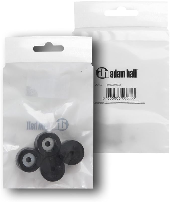 Adam Hall Hardware 4904 M4 AH - Bag of 4 Rubber Feet 25 x 15 mm, Black - Image 3