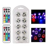 Iusun LED Light, 10x Submersible LED Lights Bath