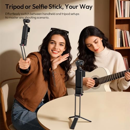 ULANZI MA66 Action Camera Tripod Mount Compatible with DJI OSMO Pocket 3, Quick Release Mount Tripod