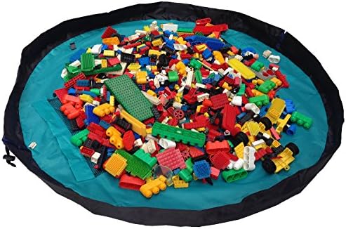 40" Children Play Mat and a Toy Storage Bag - Multi Purpose Kid's Activity Mat That Folds to a Portable, Toy Organizer. Make Sure Your Child is Having Fun Without Worrying About The Mess!