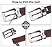 Tonly Monders Reversible Men's Leather Belt, Black/Brown, 1.25 Inch Wide, 44 45 46 47 Waist Big And Tall