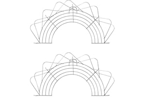 Kichvoe Stainless Steel Oil Drain Rack 2 Pcs Foldable Semi-Circular Frying Oil Drip Rack for Kitchen Cooking and Baking 15X7.5X2.75 Inch