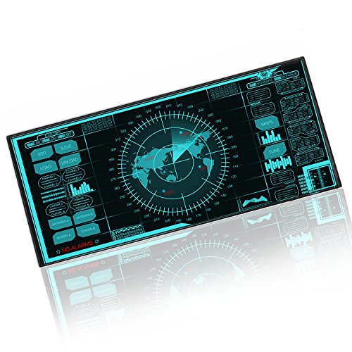 Goldwheat Neoprene Mouse Pad Large Gaming Mouse Pad Mat Extended Office Desk Keyboard Mat with Non-Slip Rubber Base Stitched Edge-35.4"x 15.7" - Thumbnail 6