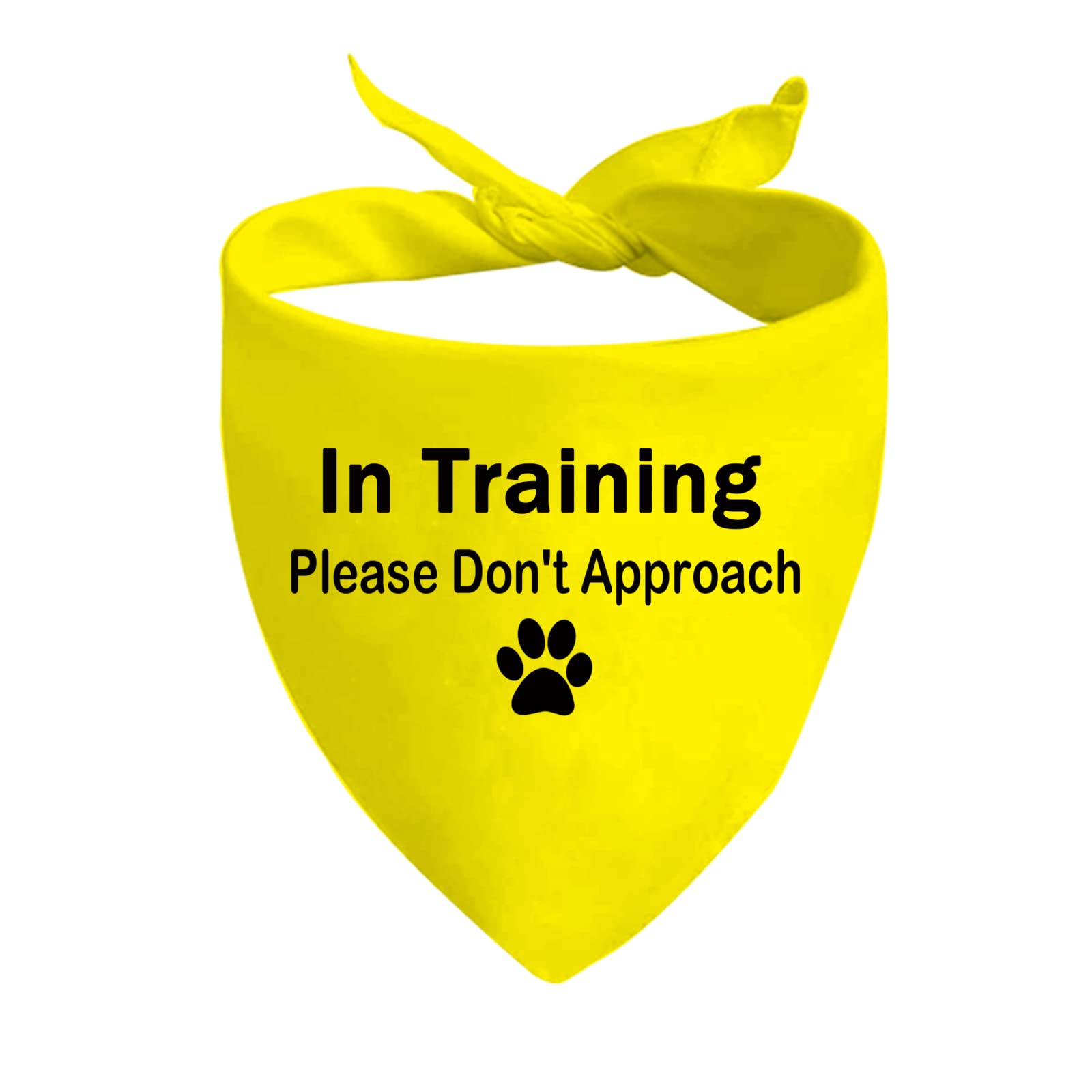 1 Piece Dot Not Approach/Please Approach Slowly Nervous Dog Bandana Shy Rescue Nervous Shy Dog Gift (Don't Approach D)